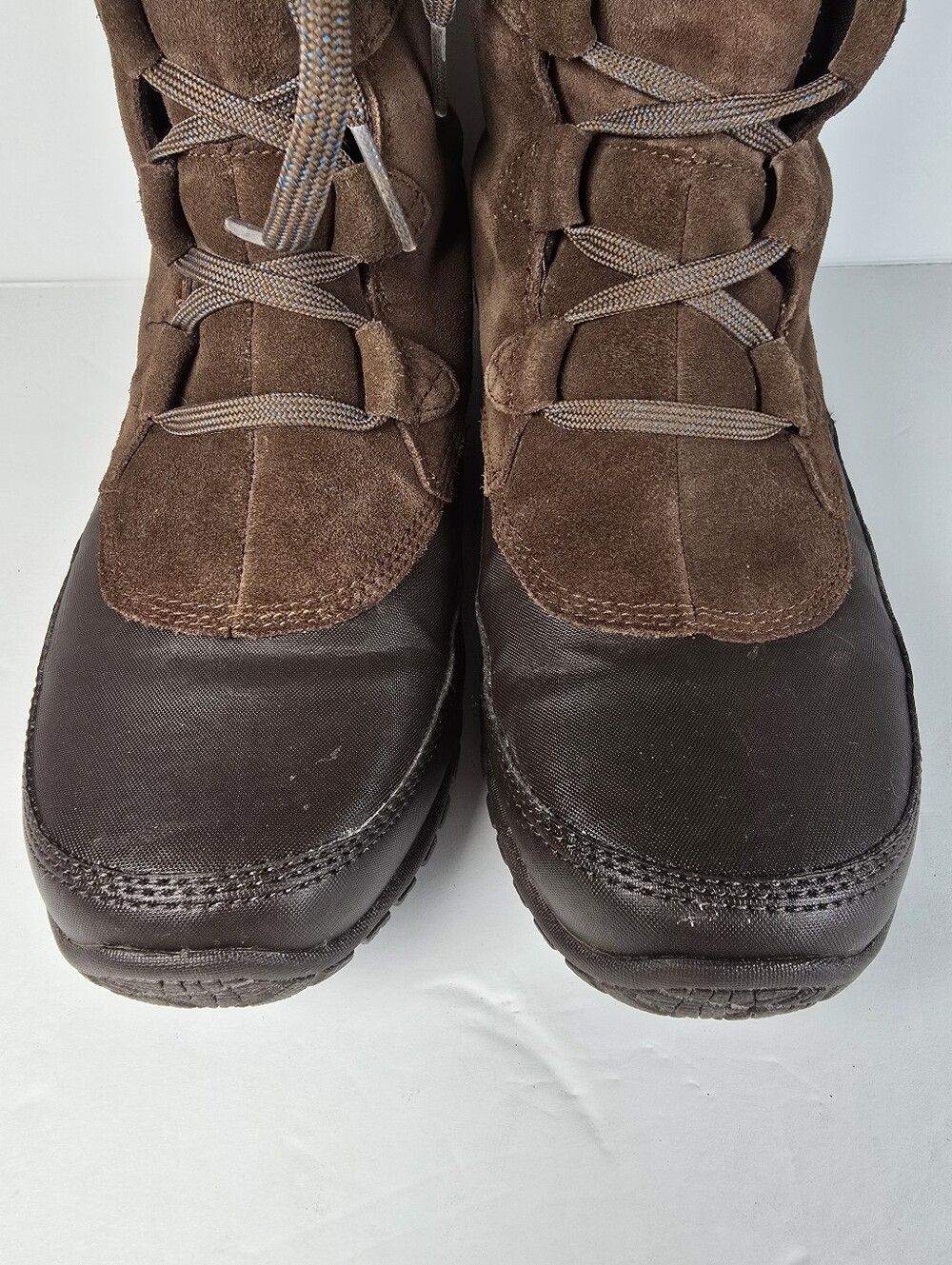 The North Face Women's Nupyse Purna Brown Faux Fur Trim LaceUp Winter Booots 8.5 - Picture 2 of 15